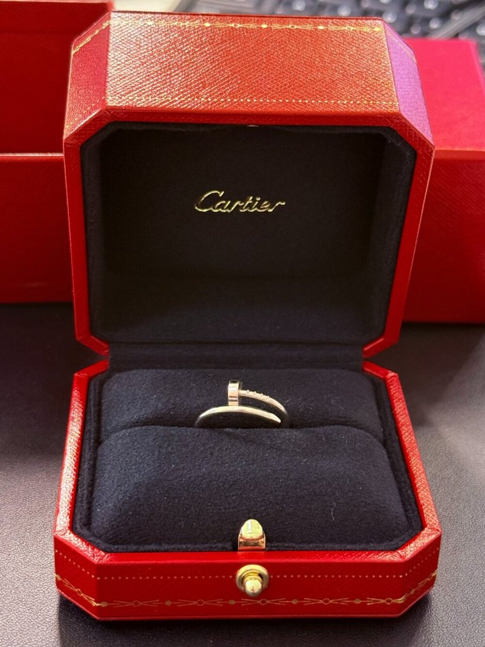Cartier Juste un Clou (Nail) Ring | 18K White Gold | Size 49 FULL SET